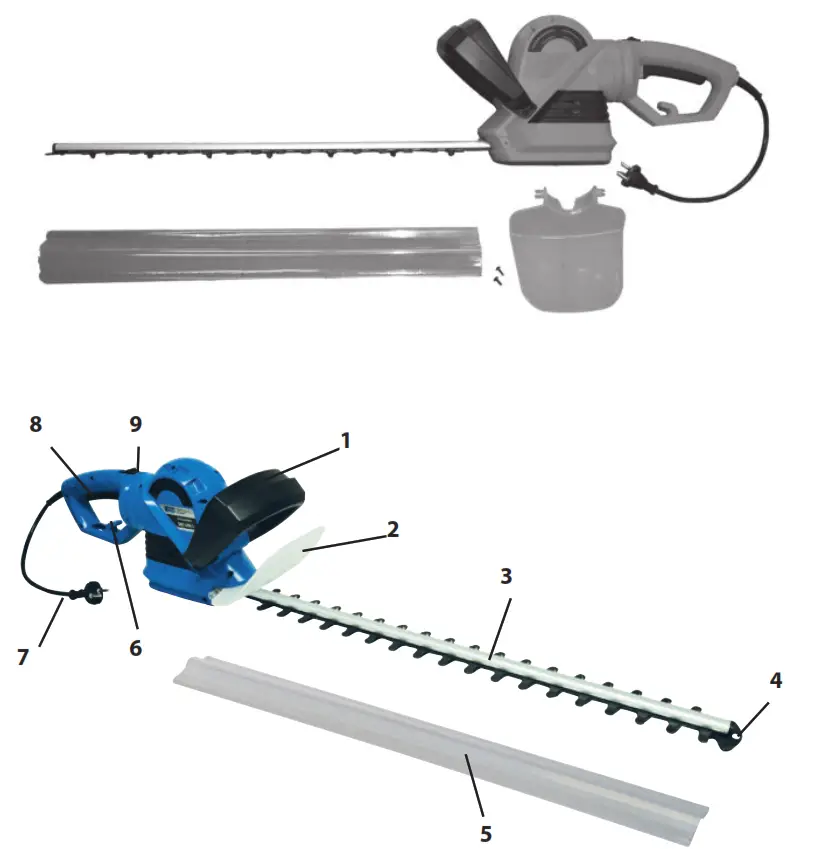 Gude GHS 690 L Electric Hedge Trimmer - DELIVERED ITEMS