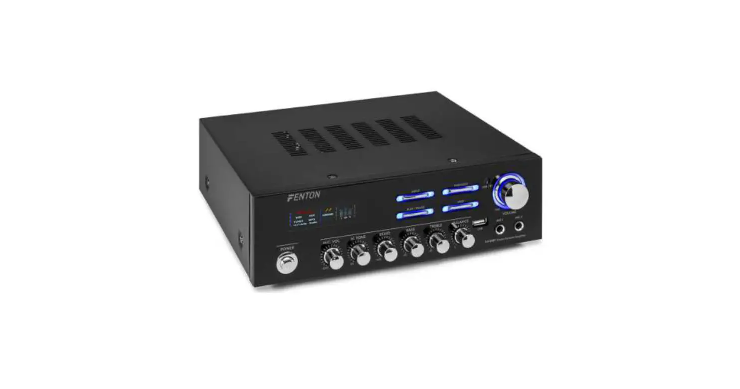 Fenton Av120bt Stereo Karaoke Amplifier Instruction Manual Fenton Av120bt Stereo Karaoke Amplifier Instruction Manual