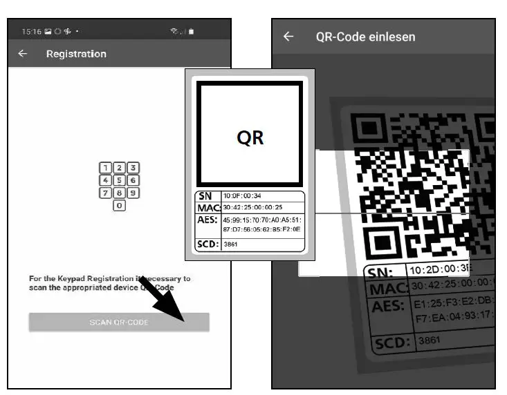 BURG WACHTER SECUENTRY ENTRY 7711 Keypad PIN 16