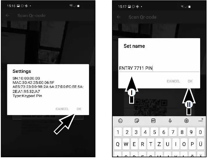 BURG WACHTER SECUENTRY ENTRY 7711 Keypad PIN 17