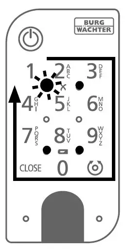 BURG WACHTER SECUENTRY ENTRY 7711 Keypad PIN 25