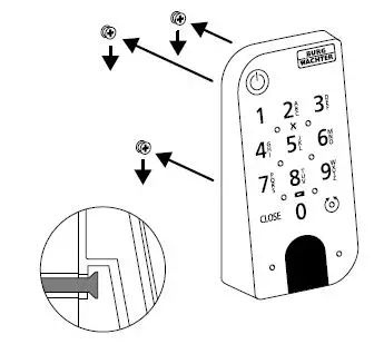 BURG WACHTER SECUENTRY ENTRY 7711 Keypad PIN 36