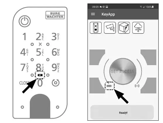 BURG WACHTER SECUENTRY ENTRY 7711 Keypad PIN 42