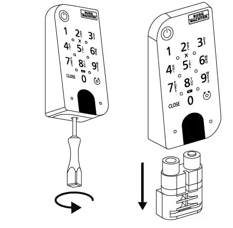 BURG WACHTER SECUENTRY ENTRY 7711 Keypad PIN 43