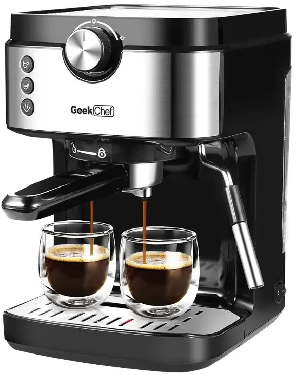 Geek Chef GCF20A 2 Cup Espresso Coffee Machine