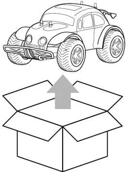 SHARPER IMAGE 1007070 Pixie Cruiser RC Remote Control Car Toy-fig2