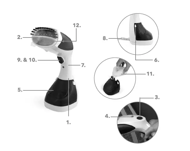 Beldray-BEL0815-Handheld-Garment-Steamer-FIG1