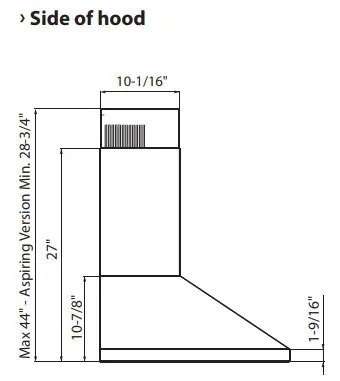 XOV36KSE XOV Series 36 Inch Wall Mount Ducted Hood - fig 13