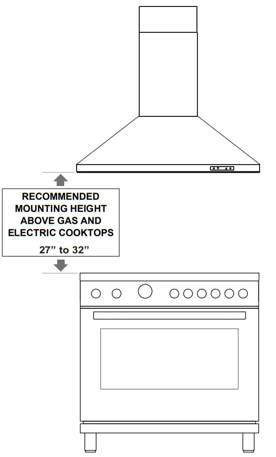 XOV36KSE XOV Series 36 Inch Wall Mount Ducted Hood - fig 16