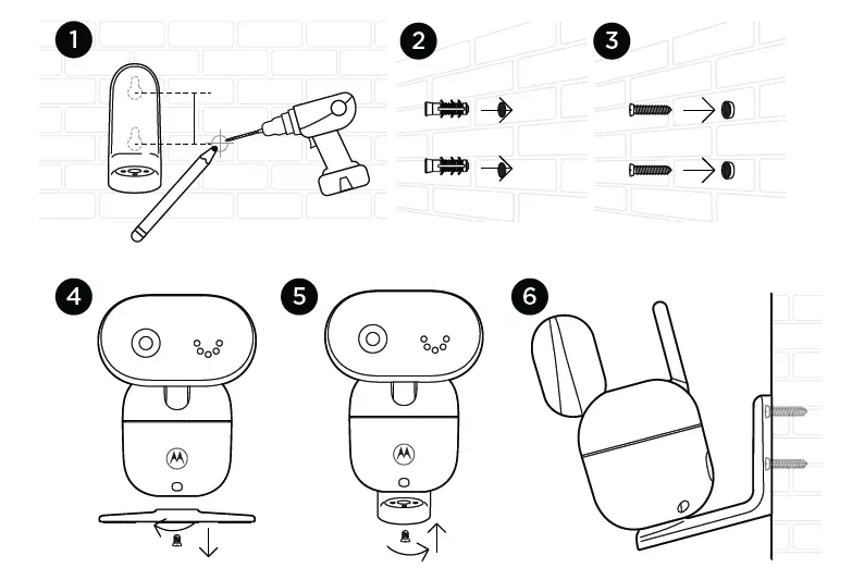 motorola PIP1010 WiFi HD Motorized Video Baby Camera fig 3
