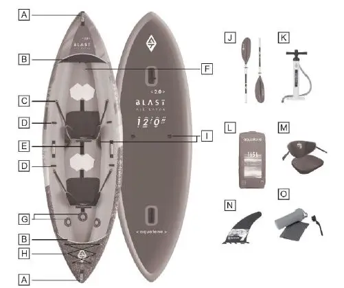 aquatone-TK-200-Inflatable-Kayak-Blast-fig-2