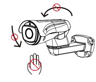 OwlCat HD-IP AI Speed Dome User Manual - To make sure the product work properly, don’t rotate pan and tilt parts by force, to avoid rotating parts displaced or motor damaged.