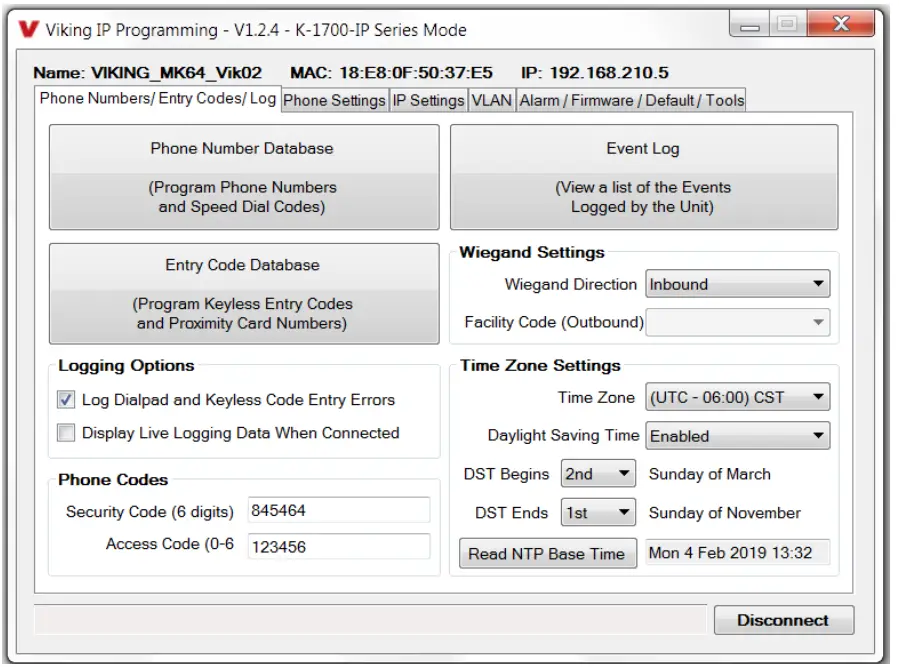 VIKING ELECTRONICS K-1700-IP Bronze VoIP Entry Phone with Keypad - fig 10