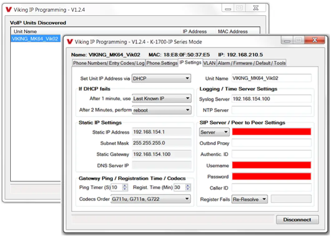 VIKING ELECTRONICS K-1700-IP Bronze VoIP Entry Phone with Keypad - fig 6