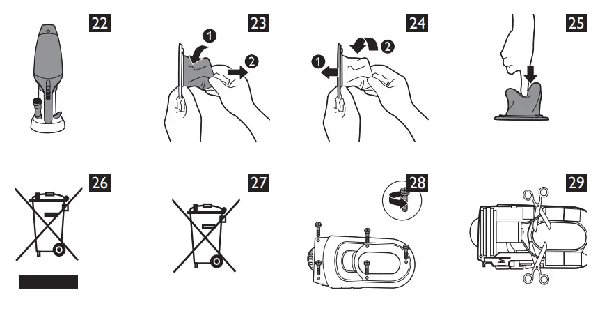 PHILIPS FC6144 Handheld Vacuum Cleaner - fig 13