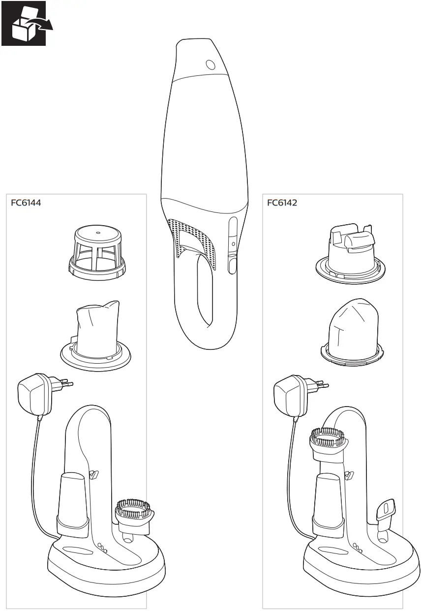 PHILIPS FC6144 Handheld Vacuum Cleaner - fig 2