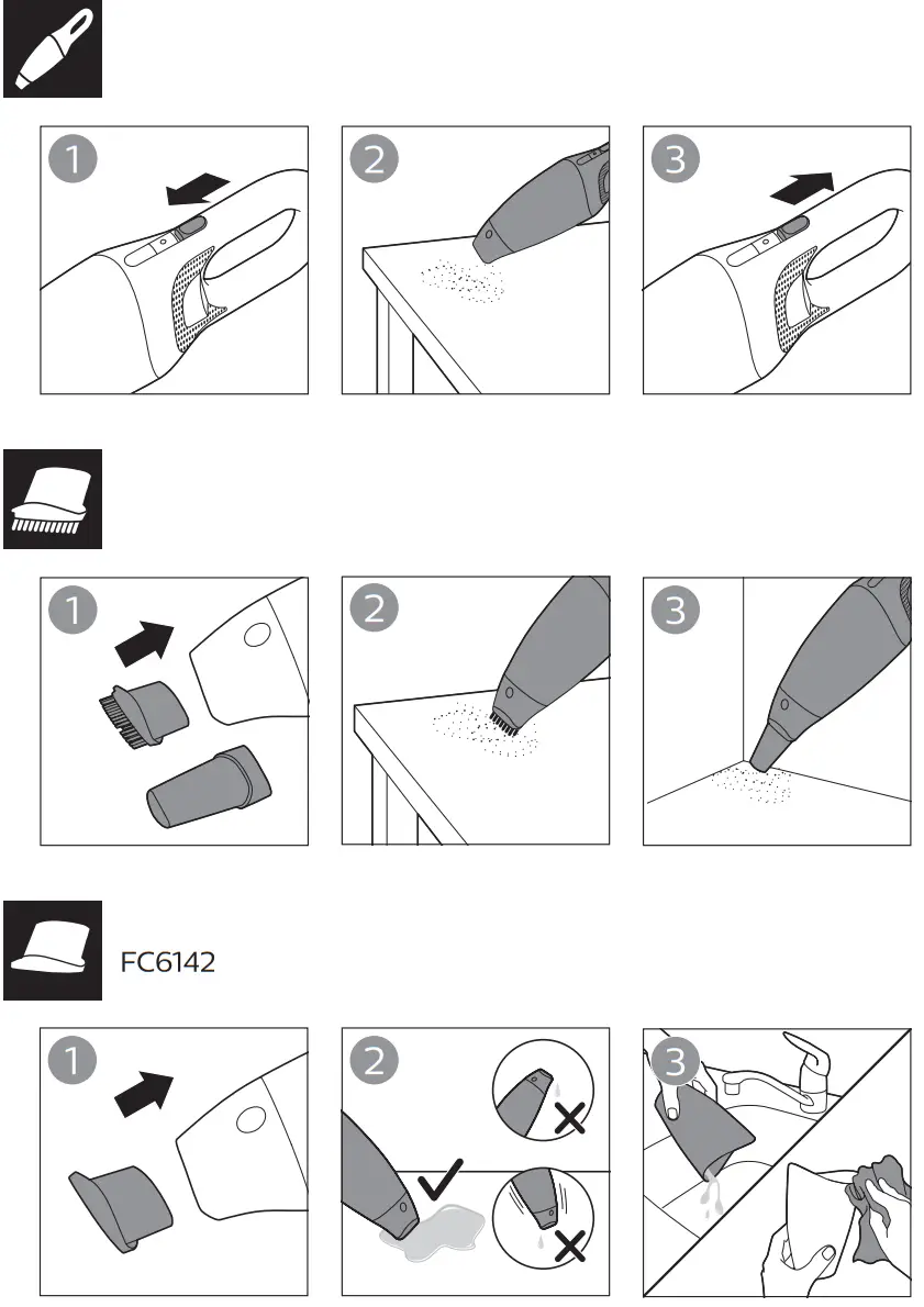 PHILIPS FC6144 Handheld Vacuum Cleaner - fig 4