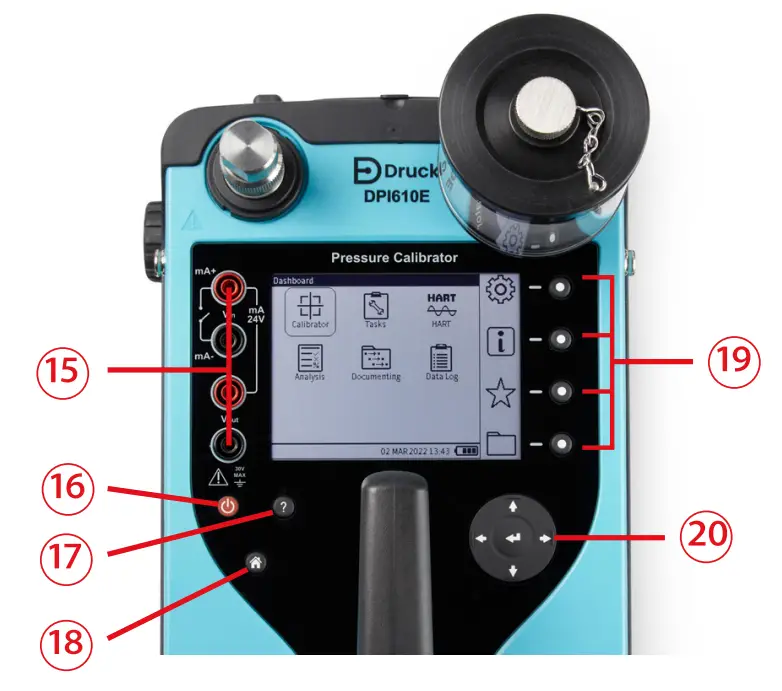 Druck DPI 610E Series Portable Pressure Calibrator - parts 1