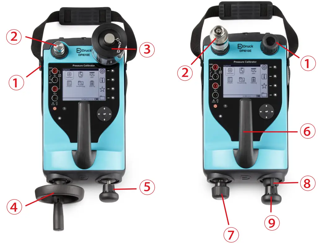 Druck DPI 610E Series Portable Pressure Calibrator - parts
