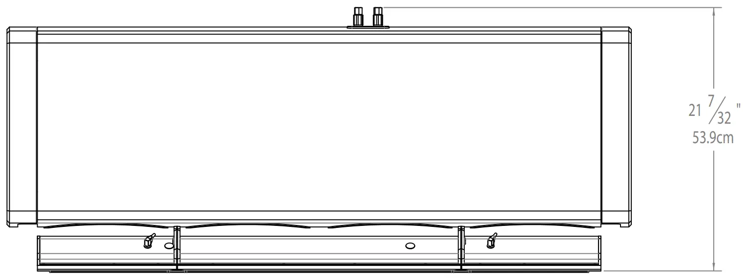 McIntosh XCS1 5K Center Channel Loudspeaker - Dimensions 1