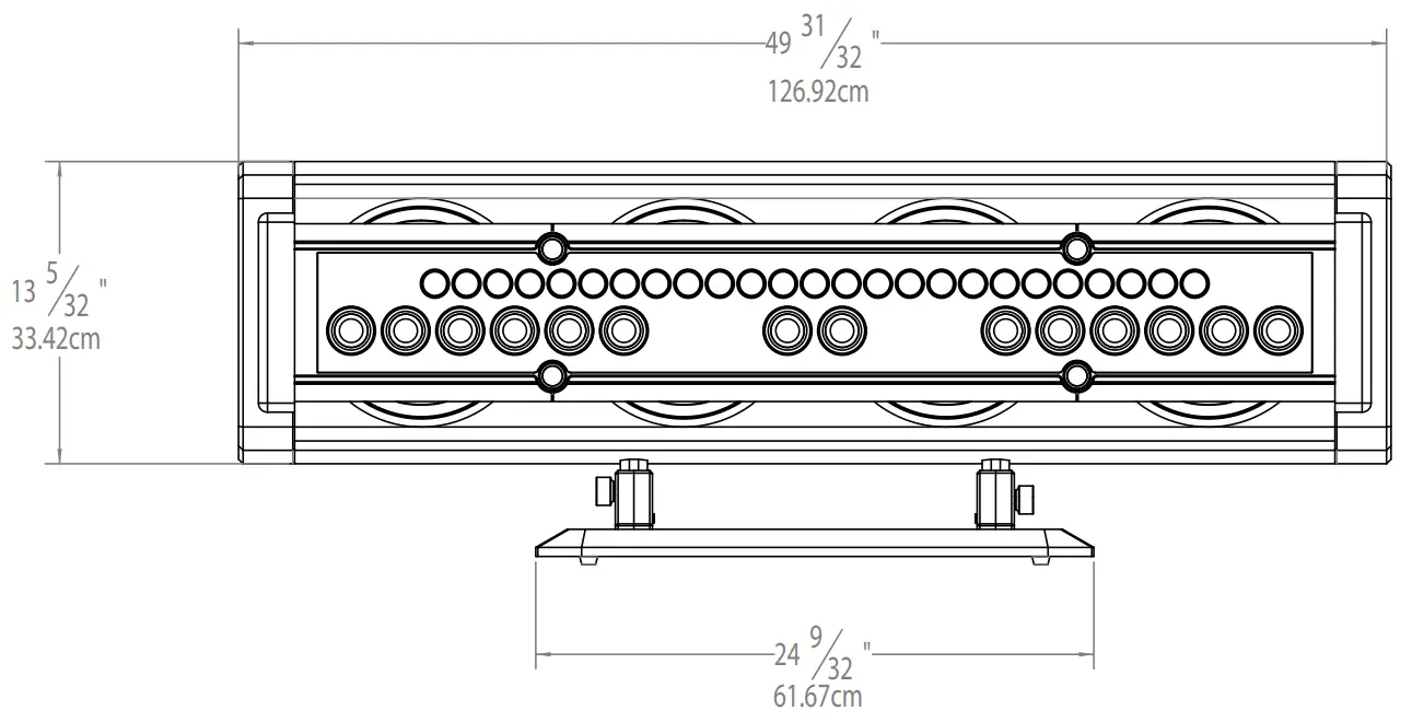 McIntosh XCS1 5K Center Channel Loudspeaker - Dimensions 2