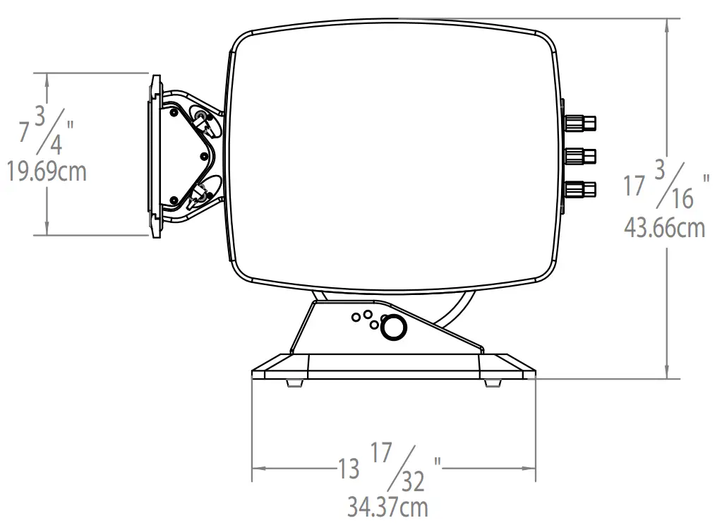 McIntosh XCS1 5K Center Channel Loudspeaker - Dimensions 3