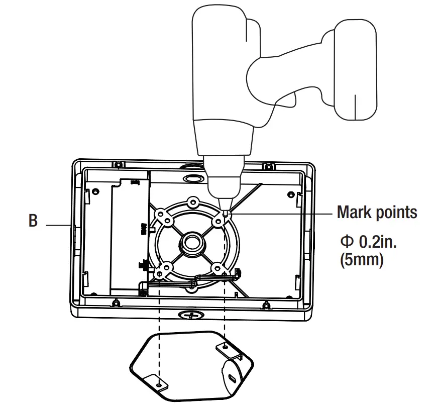 504091120 9 Inch Rectangular Marine Bulkhead with Color Preference Installation illustration