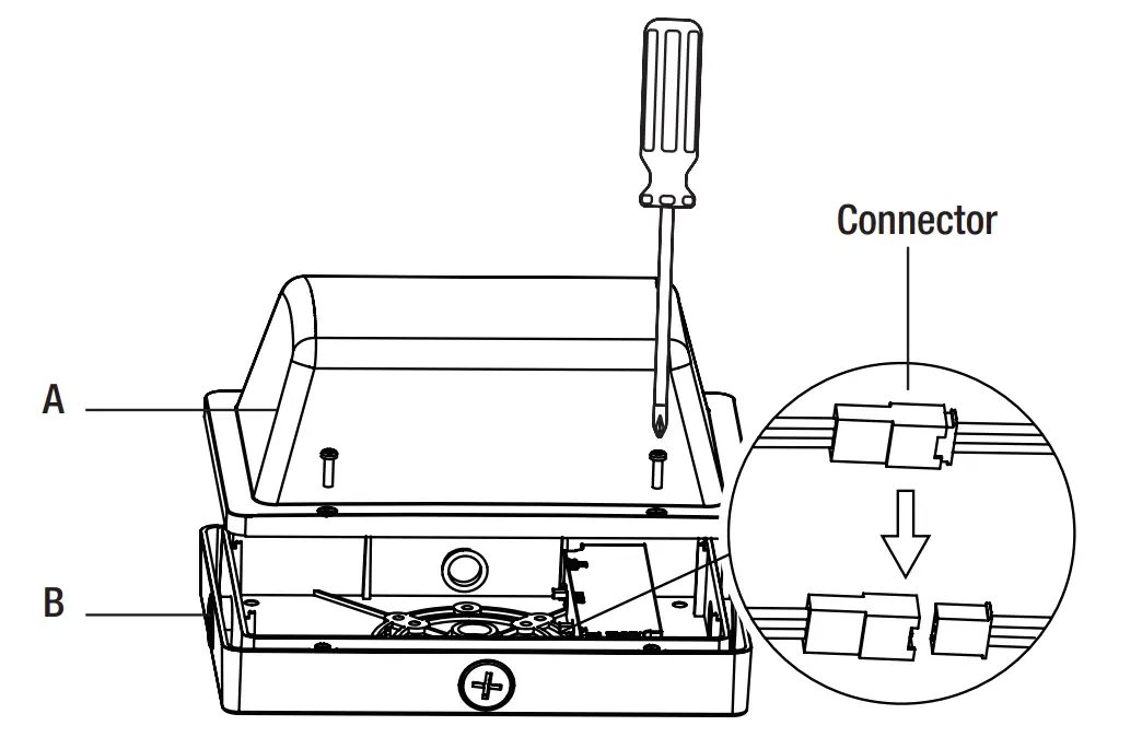 504091120 9 Inch Rectangular Marine Bulkhead with Color Preference Installation illustration