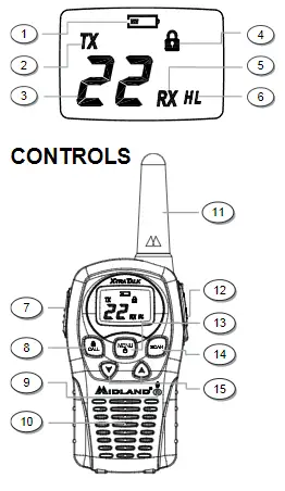 Midland LXT500VP3 4-Pack Two Way Radio-1