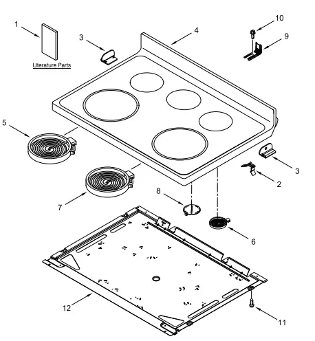 Whirlpool WFE505W0HB3 30 Freestanding Electric Range-1
