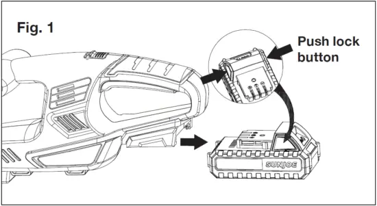 SUN JOE 24V-HT18-LTE Cordless Hedge Trimmer 11