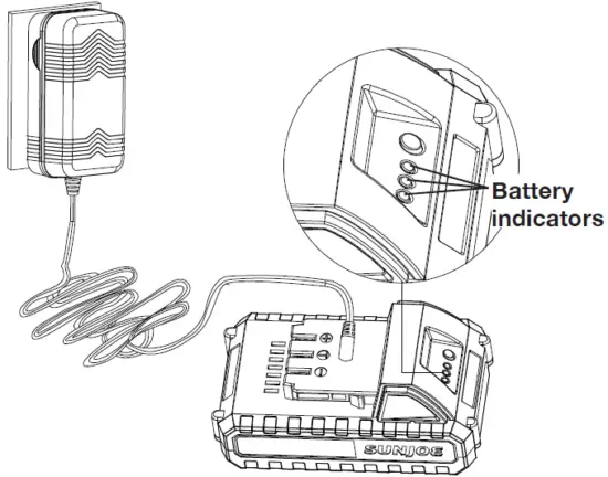 SUN JOE 24V-HT18-LTE Cordless Hedge Trimmer 11