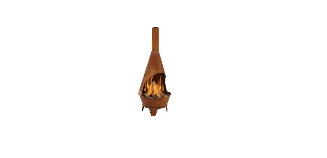 The Home Depot Pf01chiminea 58 Inch Outdoor Fireplace Wood Chiminea Burning Fire Pit Instruction Manual