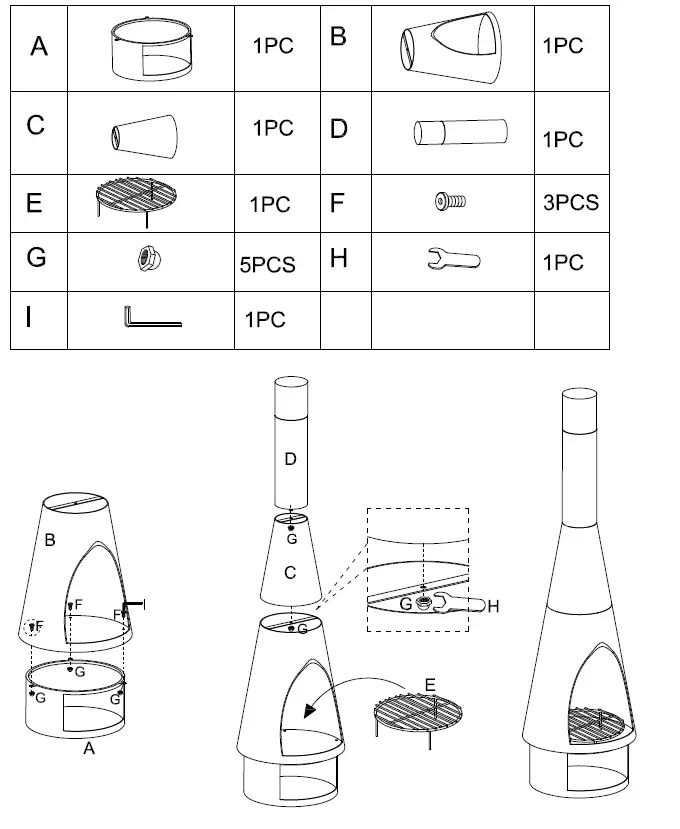 THE-HOME-DEPOT-PF01CHIMINEA-58-Inch-Outdoor-Fireplace-Wood-Chiminea-Burning-Fire-Pit-fig-1