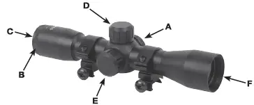 CenterPoint 4x32 mm Illuminated Crossbow Scope 1