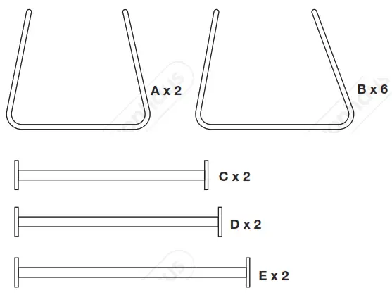 VonHaus 2500325 Natural Rattan Cane Table and Sofa Set