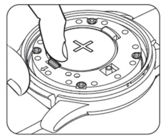 GlobalSat HR 50 Optical Heart Rate Fitness Band - Battery Change Method 3