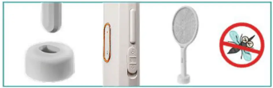 shutterlight SLMGZW 2-in-1 Electric Fly Swatter and Mosquito Zapper - Figure 2