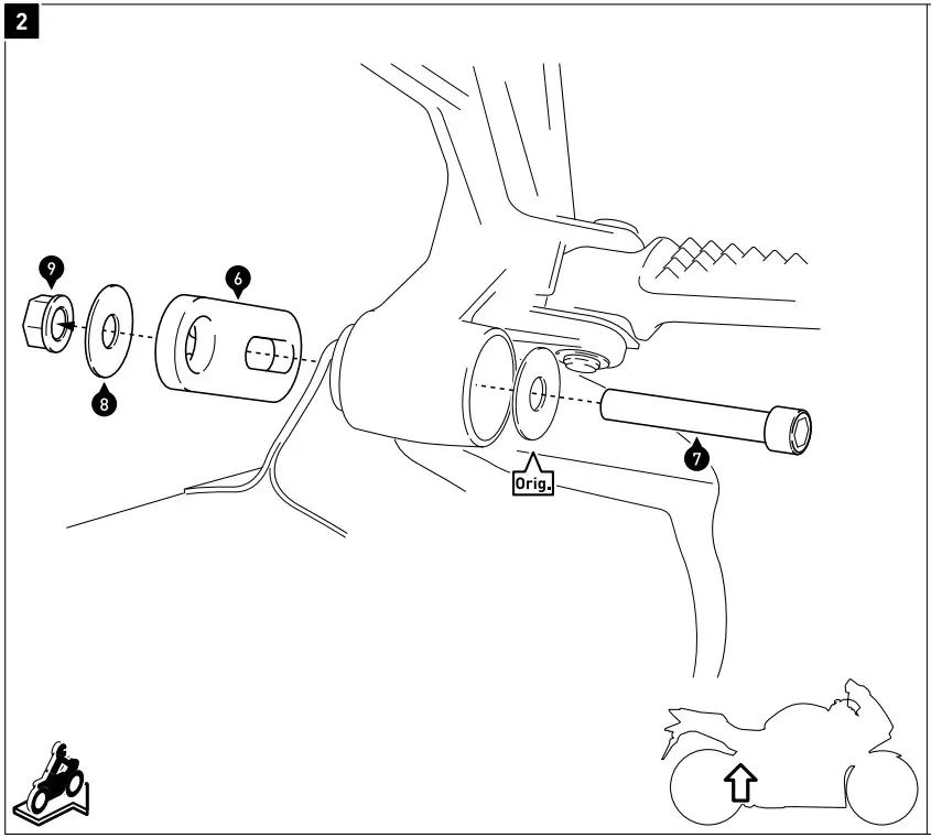 SW MOTECH KFT 01 548 20000 B Lock EVO Side Carrier - Figure 3
