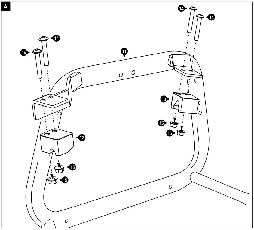 SW MOTECH KFT 01 548 20000 B Lock EVO Side Carrier - Figure 5.