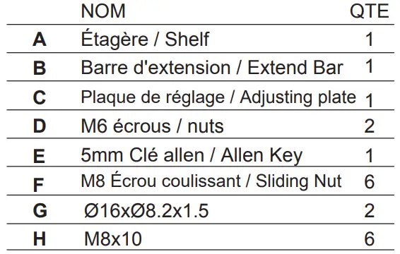 Kimex 031-1035 Camera Shelf-fig8