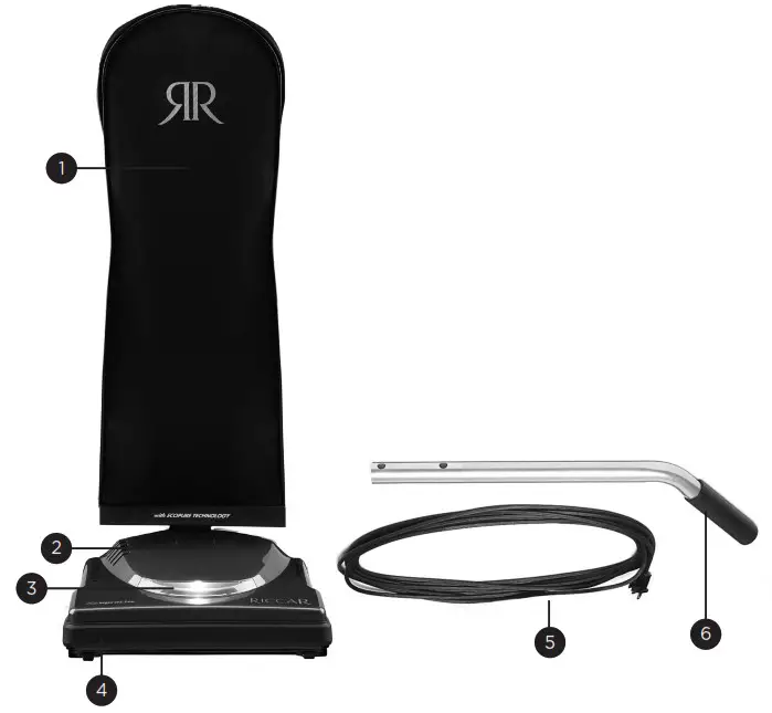 RICCAR R10E SupraLite Entry Upright - DESCRIPTION OF THE VACUUM 1