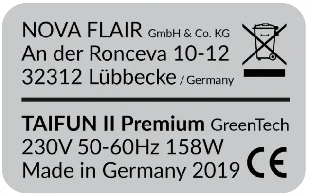 NOVA FLAIR Taifun II Professional Premium GreenTech fig 6