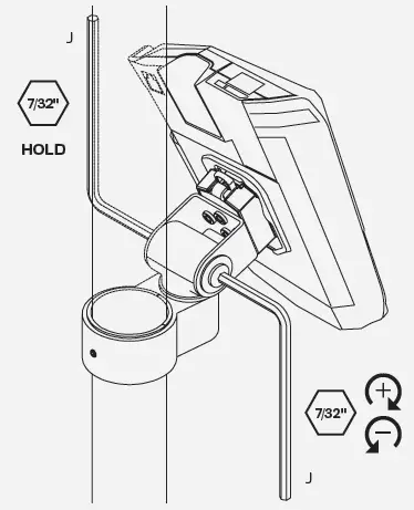INNOVATIVE MNPA10-LANE Payment Terminal Stand 7