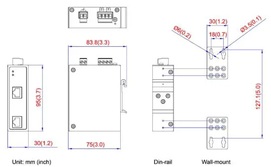 FIG 1 Physical Dimensions
