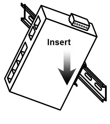 FIG 12 Insert the Injector on the DIN-Rail