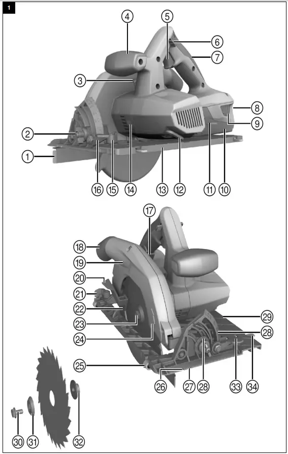 HILTI-SC-70HILTI-SC-70W­A22-Cordless-Circular-Saw-FIG 1W­A22-Cordless-Circular-Saw-FIG 1