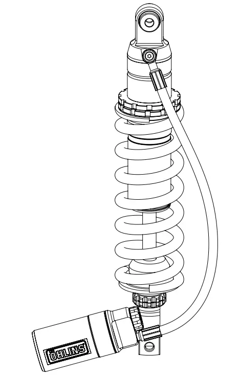 HLINS STX46 Adjustable Shock Absorber for Motorcycles