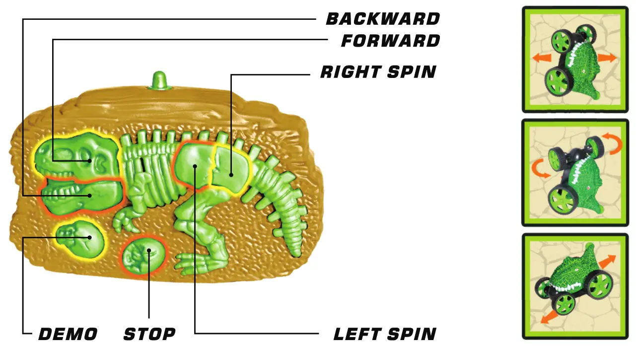 FORCE1 T-REX Dino Whirler Stunt Car - 3
