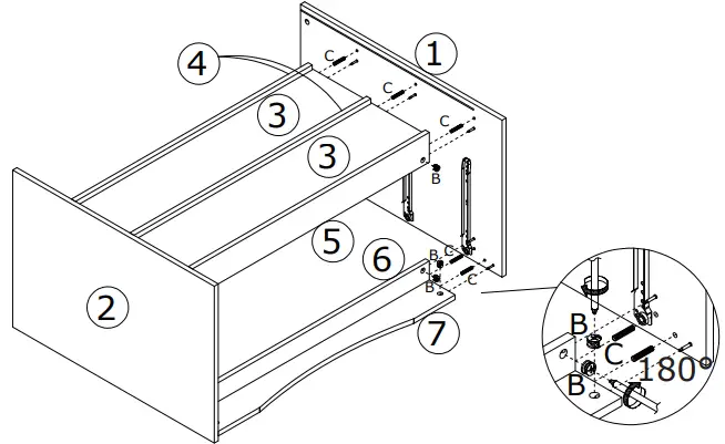 FUFU GAGA LJY-KF200067-02 3-Drawer Dresser White 3-Drawer Accent Chest-fig14